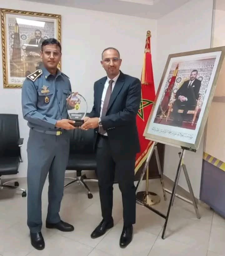 اللجنة الجهوية للسلامة الطرقية بجهة سوس ماسة تكرّم نائب القائد الجهوي للدرك الملكي
