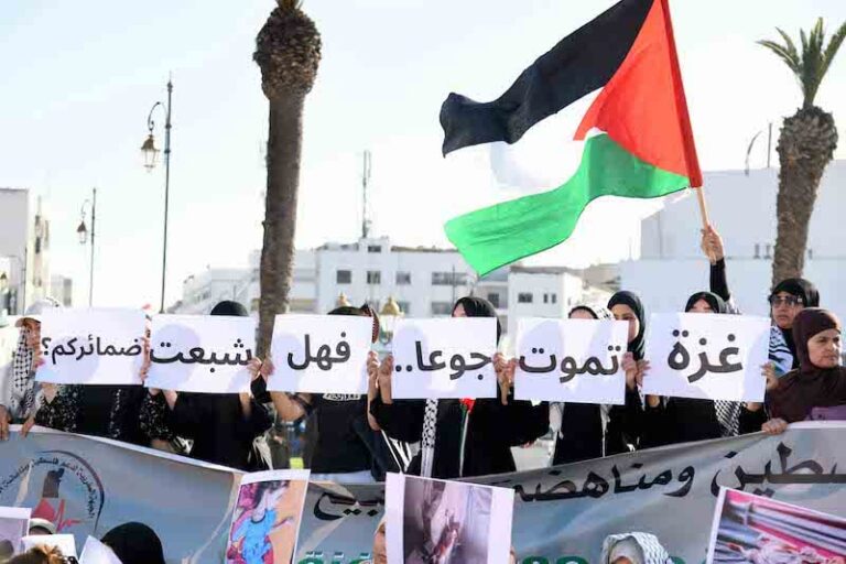 المغرب : وقفات احتجاجية ضد تجويع سكان قطاع غزة