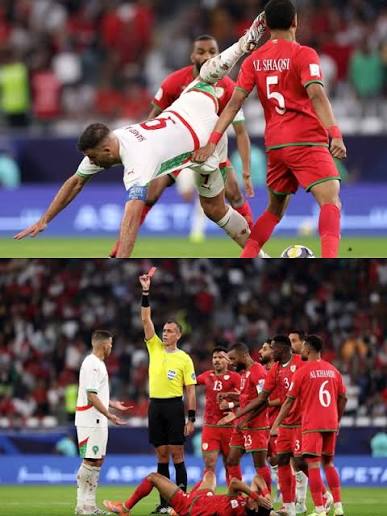 بعد حركة “أكروباتية”.. طرد المغربي عبد الرزاق حمد الله في كأس العرب 2025